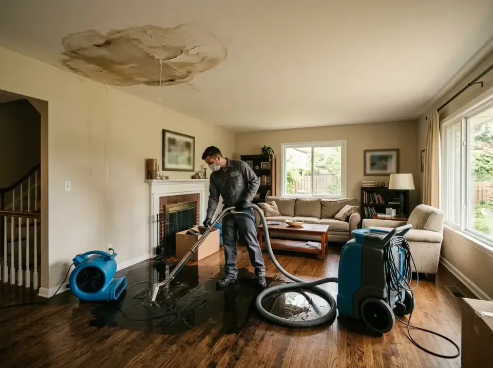 attic-pipe-burst-ceiling-drip-008 — frequently asked questions, Water Damage Restoration & Carpet Care in Stockton, CA